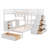 Full Over Twin Bunk Bed With Desk, Drawers And Shelves-2055994872