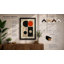 Quadrant Circles Mid-Century - Framed Print-198415750-198415751
