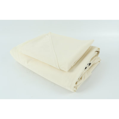 Auvent de remplacement pour abri de jardin 10 pi x 12 pi - beige / blanc , Hydrofuge, tissu décoloré. Avec drain et filet extérieur. Protégé, hydrofuge, grand teint. Avec moustiquaire