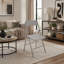 Chaise de bureau ergonomique à dossier moyen avec tissu rayé et conception relevable pour travailler et étudier confortablement-1666736374-1666736375