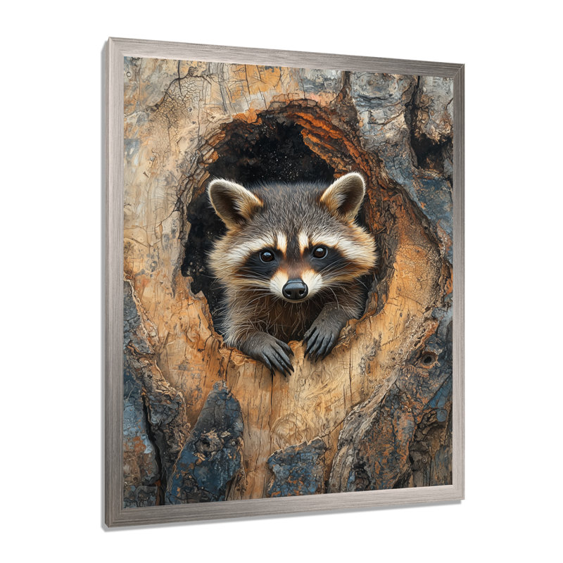 Gerdien - animaux, art mural, salon, H 20 po x l 12 po, Reproduction encadrée d'une seule photo, Argent argent