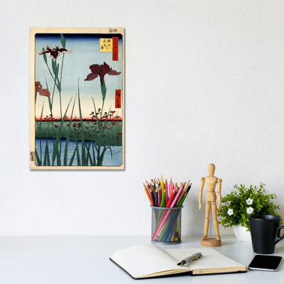 Horikiri No Hanashobu by Utagawa Hiroshige - Wrapped Canvas Print
