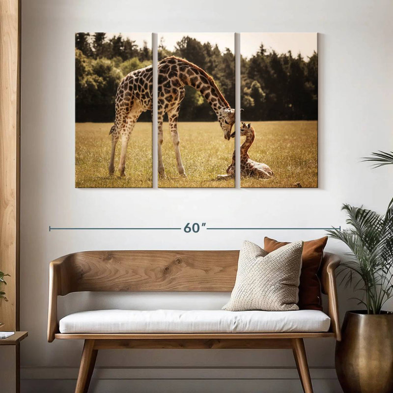 Girafes aimantes, H 32 po x l 50 po