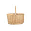 Wicker Buff Oval Picnic Basket