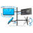 Height Adjustable Universal 4 Screen Desk Mount