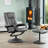 Oundle Swivel Based Based Recliner and Footstool - Cream-1357807778