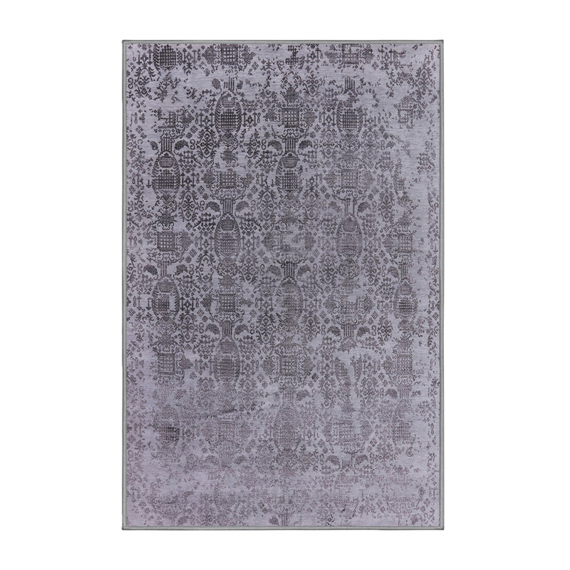 Tapis oriental noir / gris Grenville, Rectangle 8 pi x 10 pi