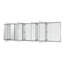 104''W X 30" H Recessed or Surface Mount Bathroom Mirror Beveled Medicine Cabinet Combo  With Adjustable Glass Shelves-1856180003