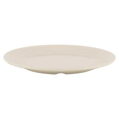 GET NP-7-DI Commercial-Grade Salad and Butter Plate, 7.25", Diamond Ivory (Case of 12)