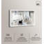 Art mural moderne en béton abstrait II Shadowbox par Art Remedy, cadre blanc, 55 x 37-33869857-33869858