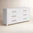 Lana 6-Drawer Double Dresser with Felt-Lined Top Drawers and Metal Glides-387104999