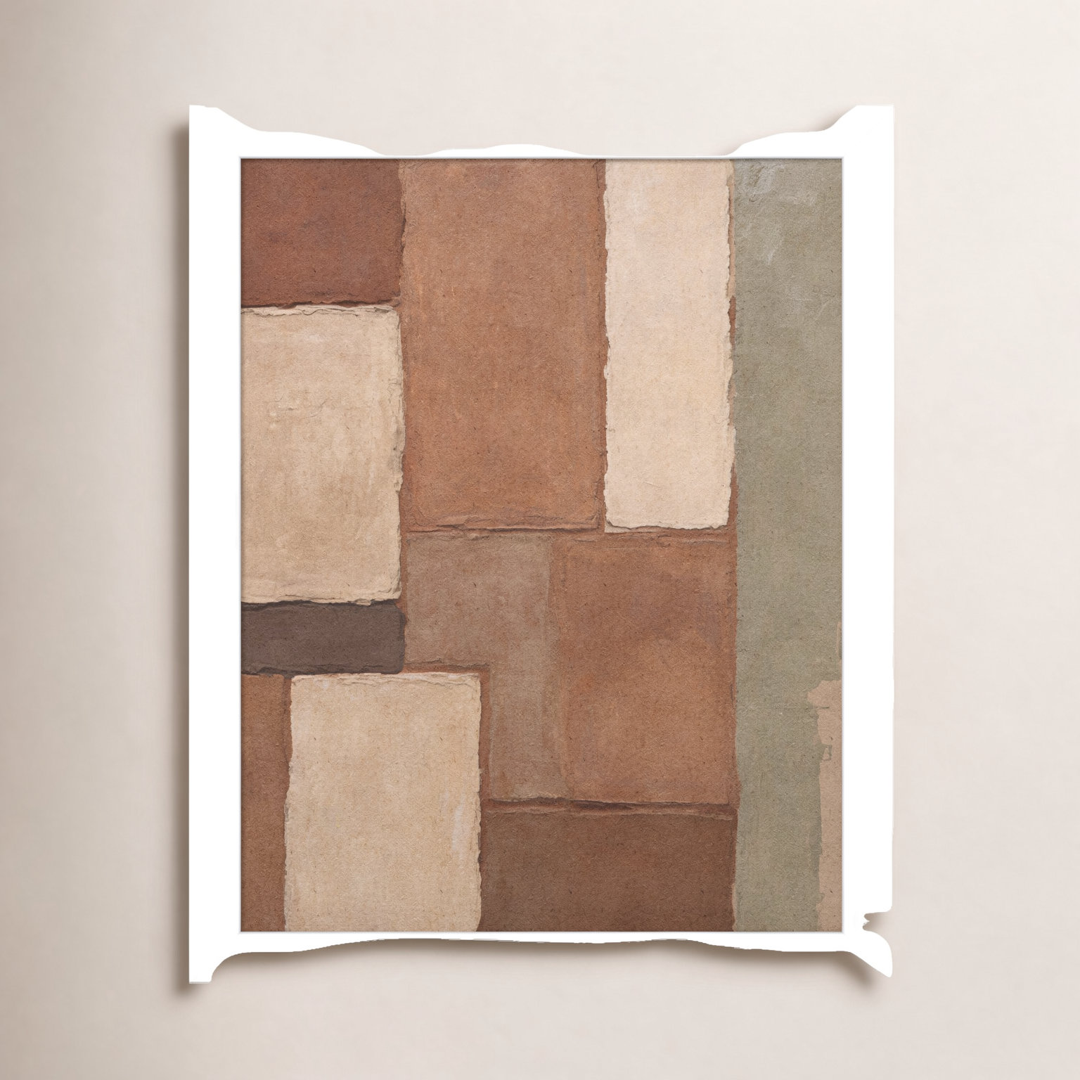 Arcilla Print by Dan Hobday, 13" H x 11" W, White