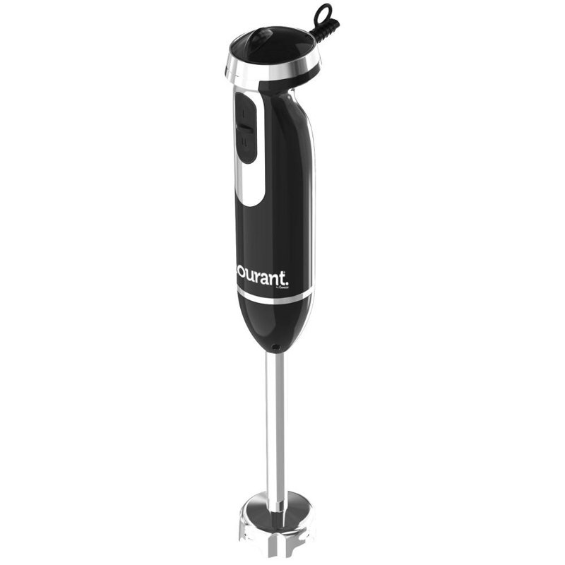 Mélangeur à main 350 watts Courant, commande à 2 vitesses avec pieds en acier inoxydable - noir