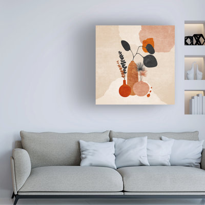 Bolog Emel Tunaboylu Uclu Vazo Canvas Art