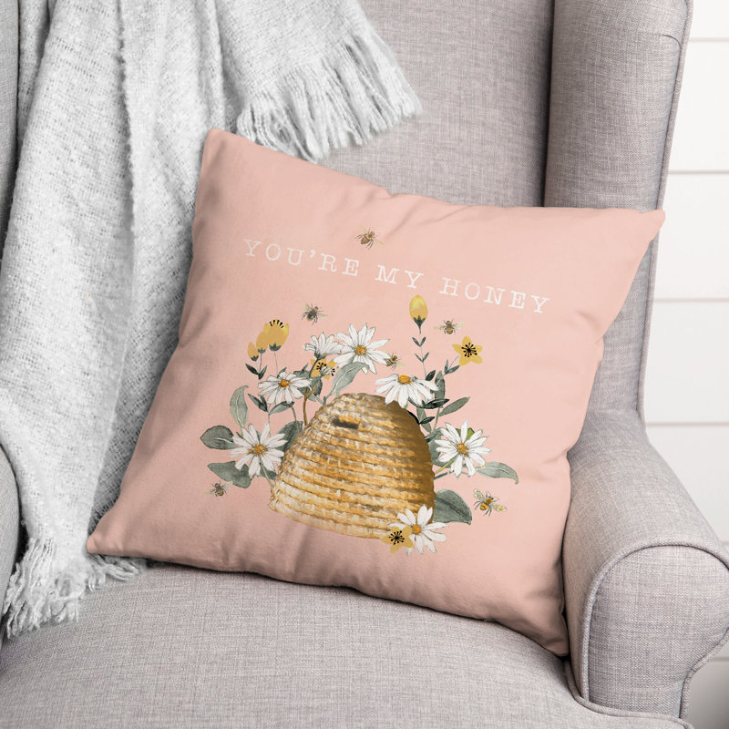 Floral Outdoor Throw Pillow