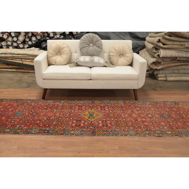 Geometric Traditional Runner Rug 4x10