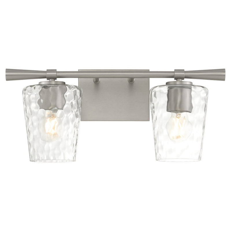 Bodan 2 - Light Vanity Light, Satin Nickel