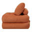 Pouf en velours côtelé de 180 cm (70,8 po) pour salon, chambre et dortoir, mini-canapé moelleux et confortable

- Orange