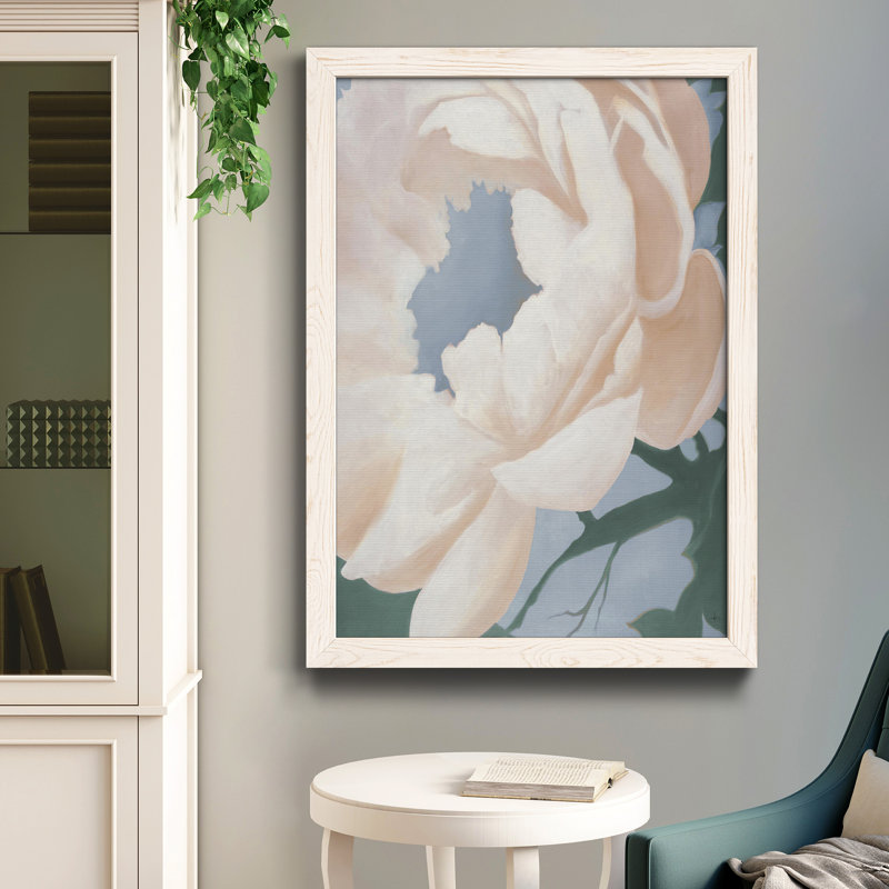 Étude florale I, reproduction encadrée de qualité supérieure - prête à être accrochée, Papier blanc