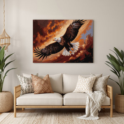 Wildlife Golden Eagle Black Metal Wall Art
