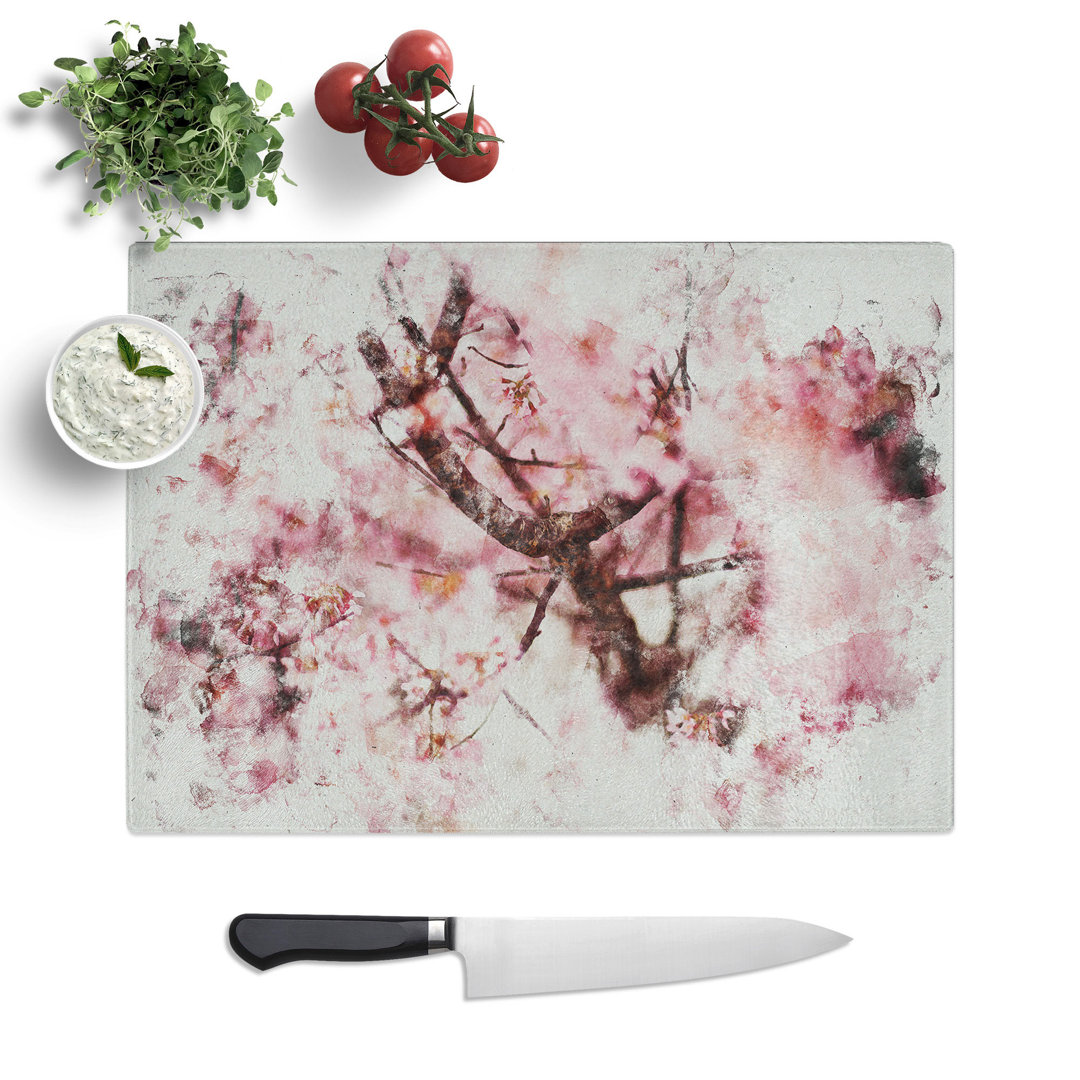 Cherry Blossom Flowers Vol.4 Watercolour Chopping Board
