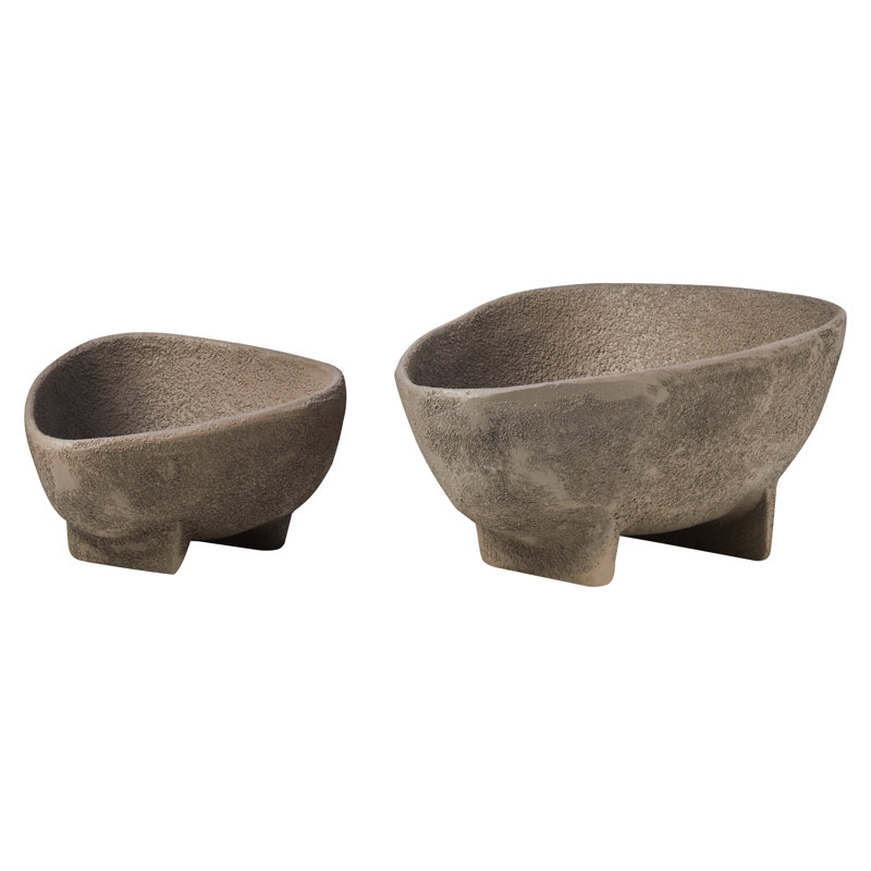 Deriva Aluminium Decorative Bowl, Grey