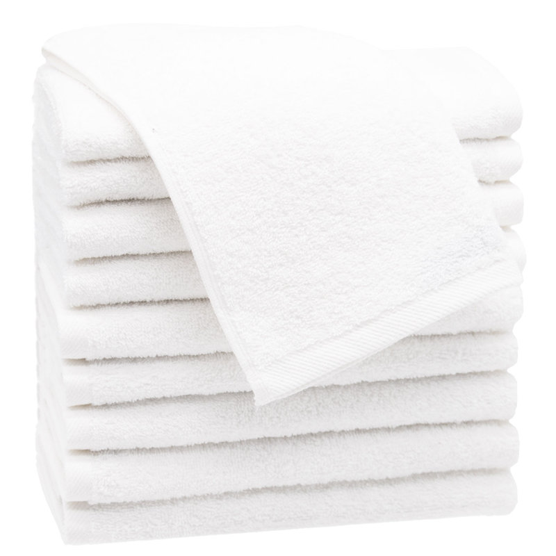 Midweight Fingertip Towel, White