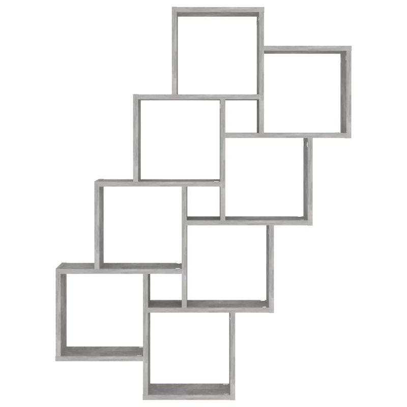 Gladi 8 Piece Cube Shelf, Concrete Grey