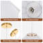 Lustre floral à 1 lumière, luminaire suspendu moderne en tissu à pétales, (blanc)