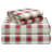 Flannel Plaid Sheet Set-2050203269
