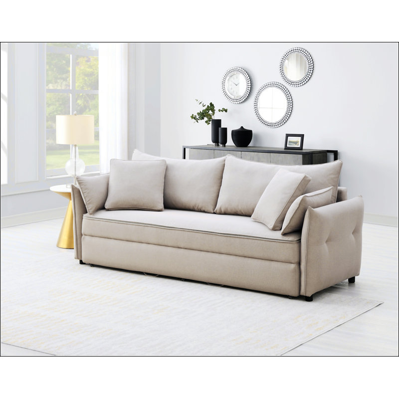 Lit gigogne escamotable en tissu avec rangement