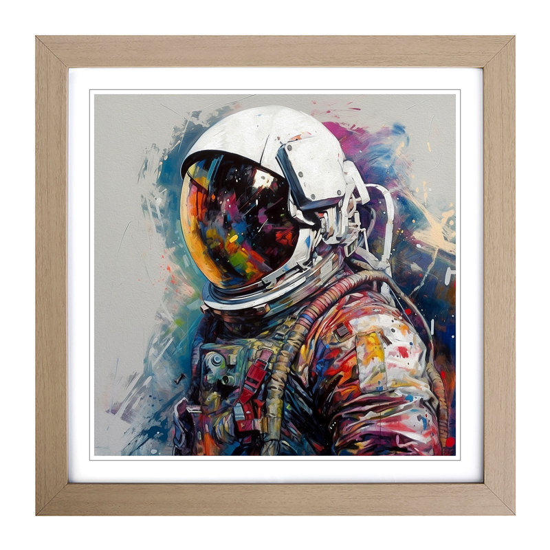 Single Picture Frame Print on Wood, Oak