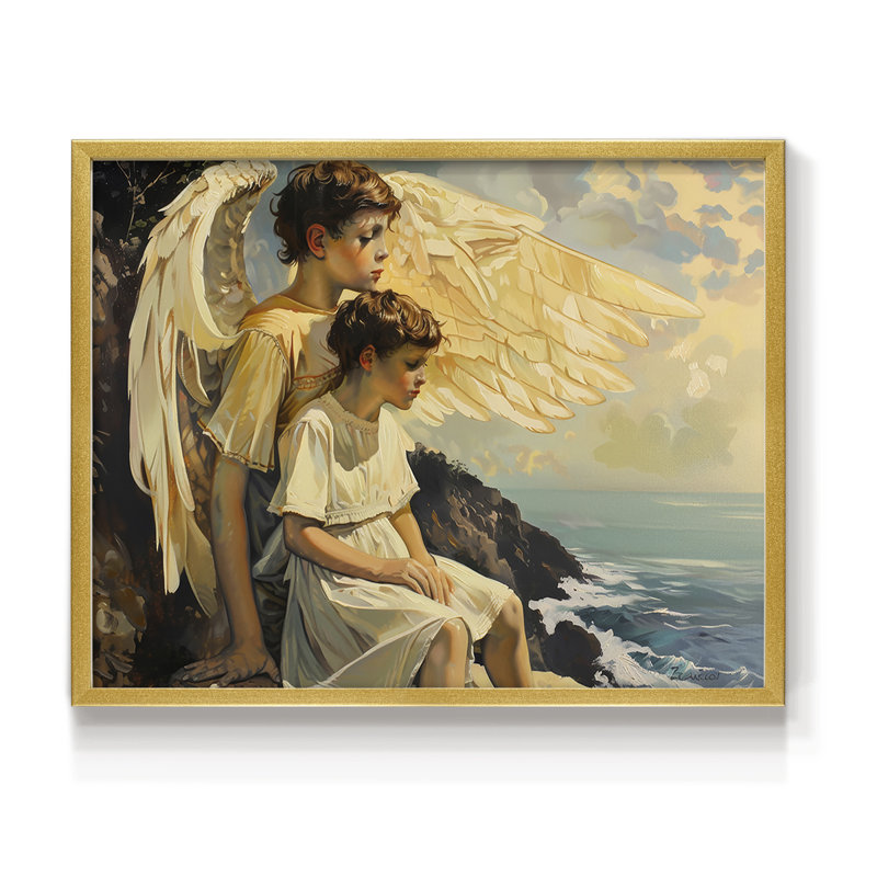 Angels From Above-XCII - Impression encadrée - Restickable, H 11 po x l 14 po