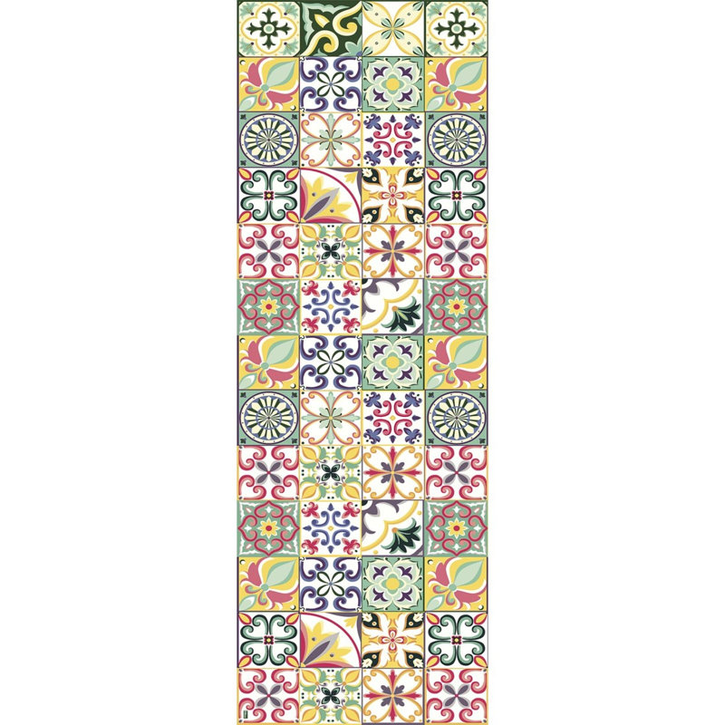 Littell Geometric Indoor / Outdoor Area Rug, Runner 78 x 225cm