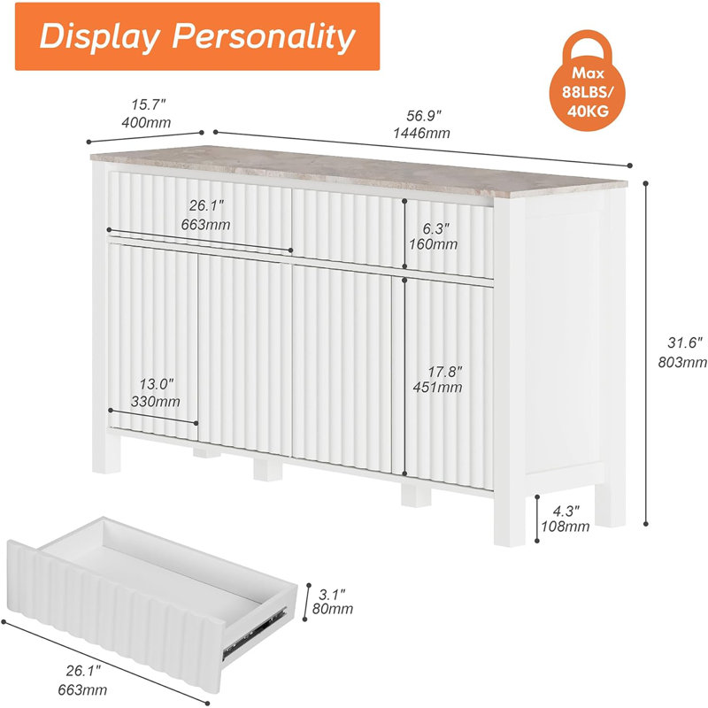 Leightyn 57'' Sideboard