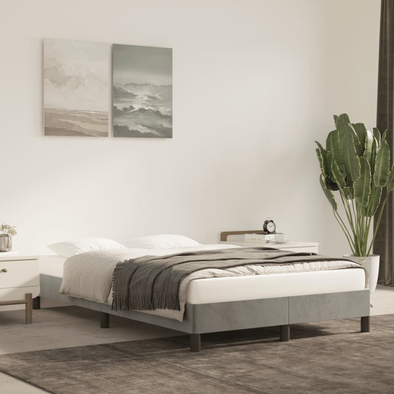 Hinal Bed, Light Grey, UK Super King - DE 180 x 200 cm