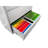 Lockable White Metal Filing Cabinet, 5 Drawer Lateral File Cabinet For Office Files-120267631
