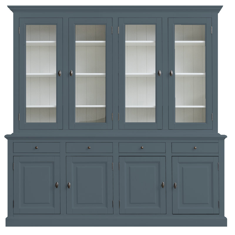 Babak Display Cabinet, Blue Grey