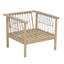 Fauteuil club en bois d'acacia-133604753