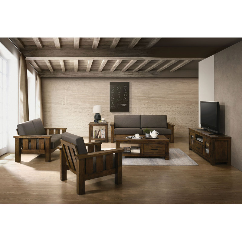 Canapé à accoudoirs carrés avec coussins réversibles de 78,13 po Lynnette