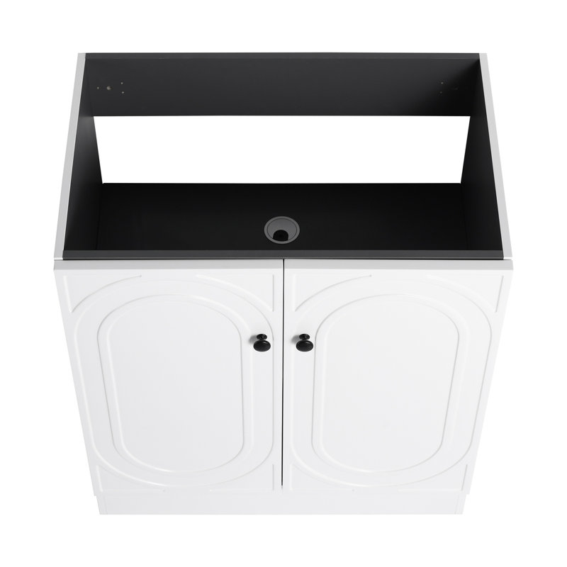 Freestanding Bathroom Vanity-Excluding Sink, White