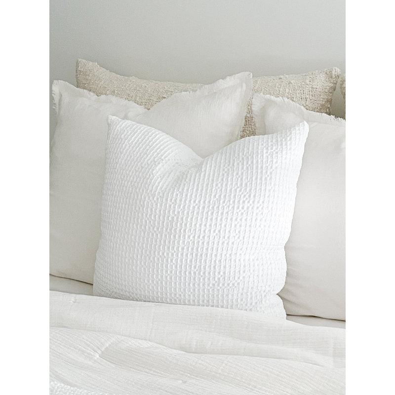 Pillow Cover & Insert, White, Square, 26" x 26"