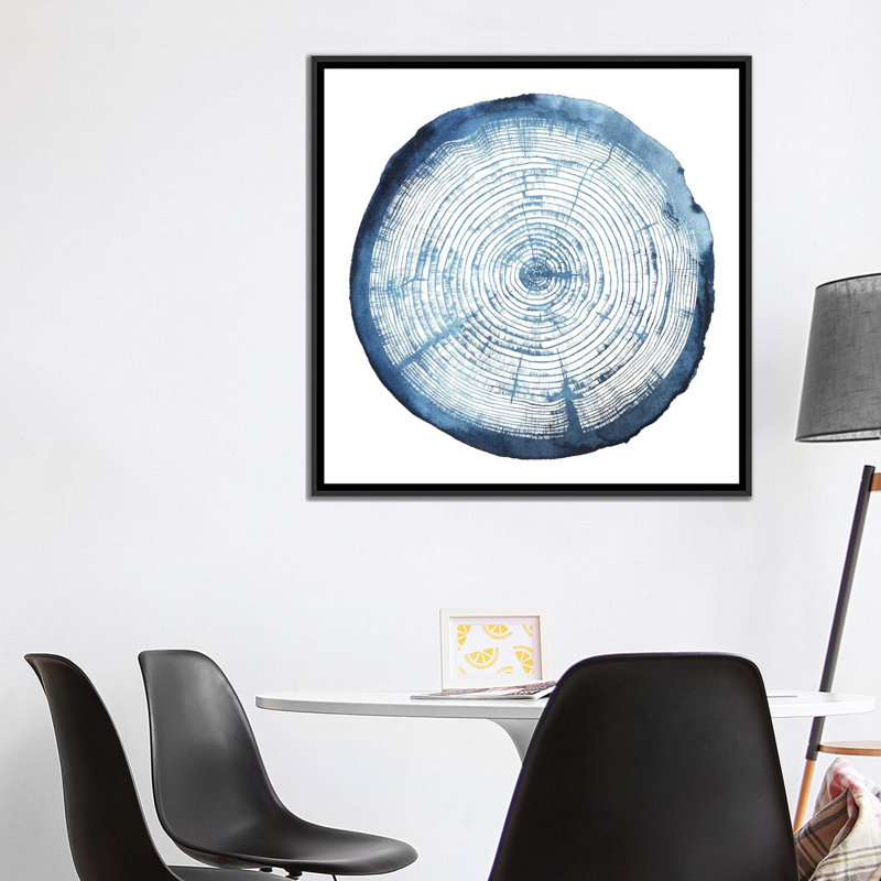 « tree ring overlay i », impression sur toile, H 48 po x l 48 po x P 1,5 po, Pas de tapis, Toile tendue