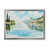 Toile argentée avec cadre d'angle fermé