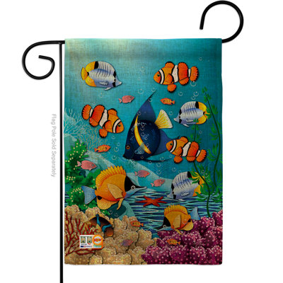 Double Sided 18.50'' H x 13.00'' W Burlap Garden Flag