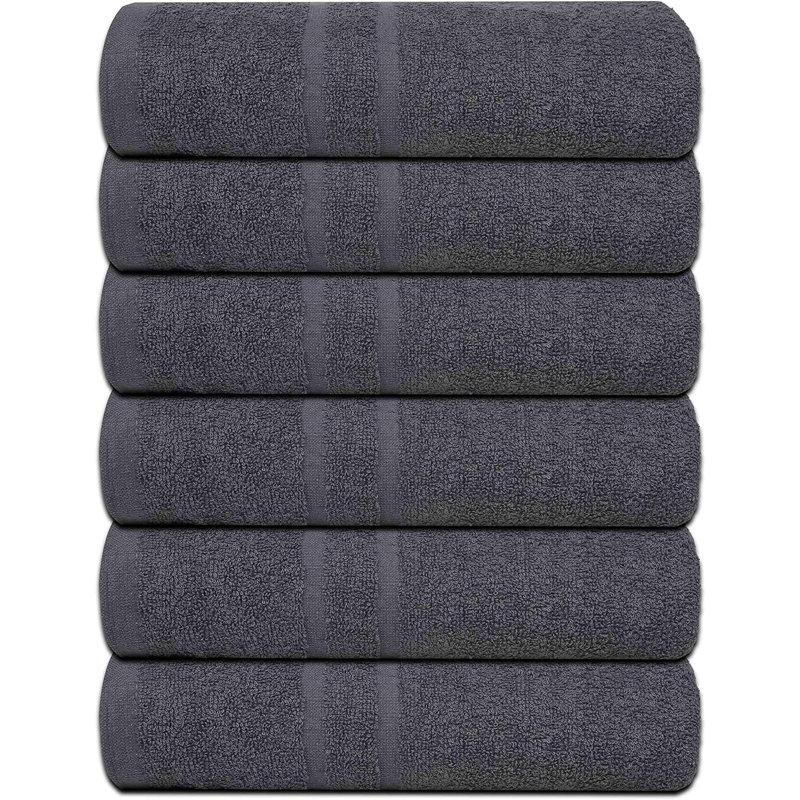 Cotton Bath Towel, Gray