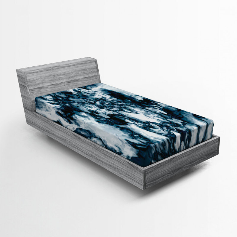 Microfiber Abstract Fitted Sheet, Twin XL Fitted Sheet