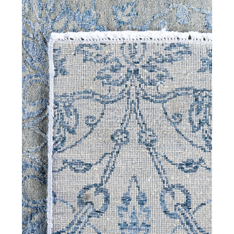 Overdyed One-of-a-Kind 9'1" x 12'3" Hand Knotted Area Rug