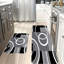 Tapis de cuisine en flanelle antidérapant 2 pièces Modern