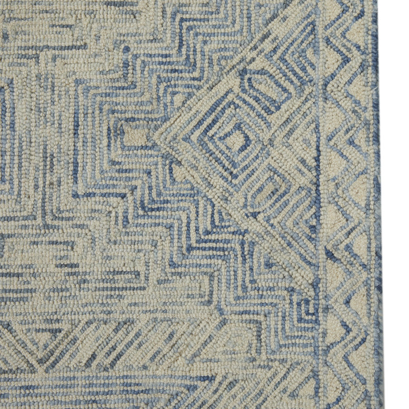 Wool Abstract Indoor Rug, Rectangle 5' x 8'